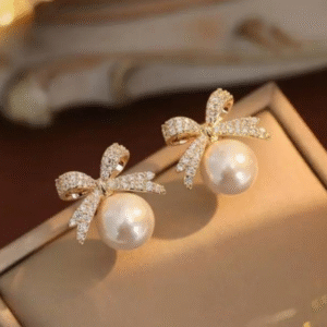 Luxury Pearl Drop Ear Rings-Jewellery