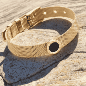 Roman Numeral Stainless Golden and Black Bracelet - Jewellery