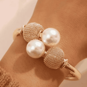 Turkish Pearl Open Luxury Bangal (Hypoallergic) - Jewellery